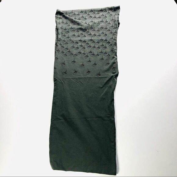 Infinity Jersey Scarf, Plaid Scarf Burlesque Red Grey, Set of (2) - Picture 6 of 8